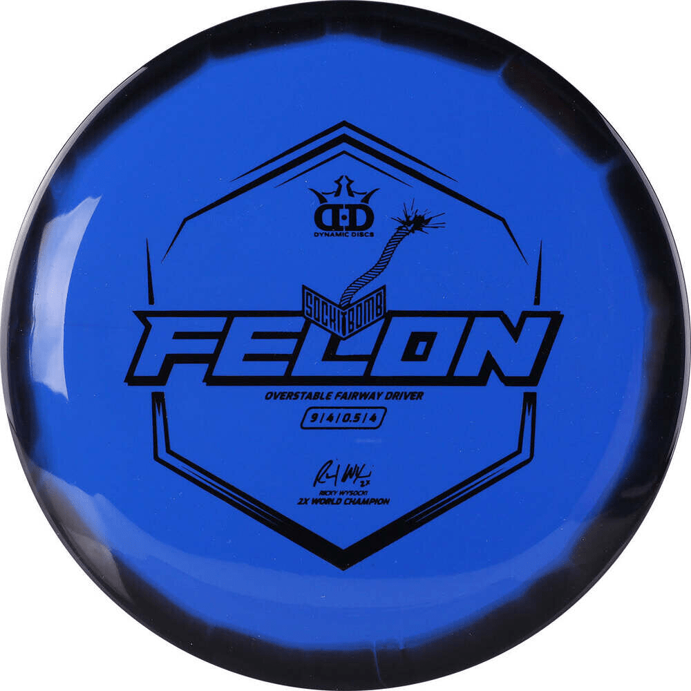 Blue Socki Orbit Felon disc golf driver